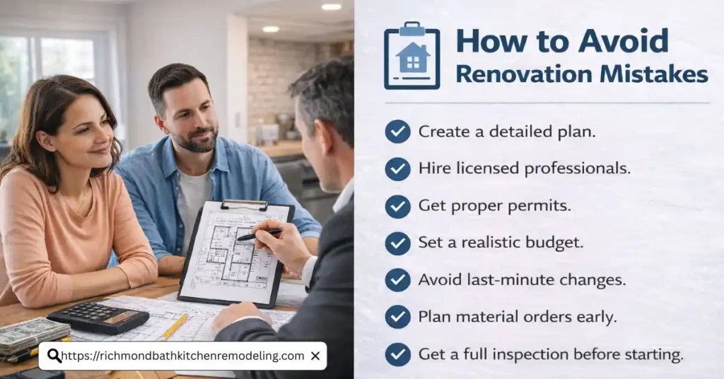 Common renovation mistakes in Richmond, VA