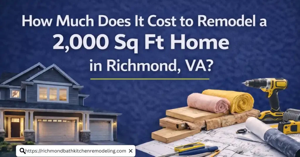 How much does it cost to remodel a 2000 sq Ft Home in Richmond