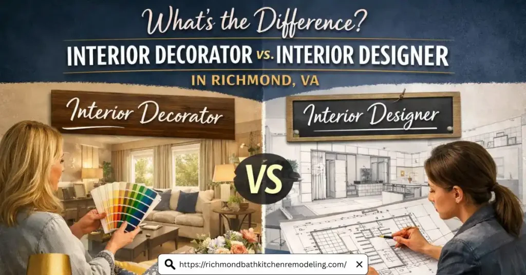 What Is the Difference Between an Interior Decorator and an Interior Designer in Richmond, VA