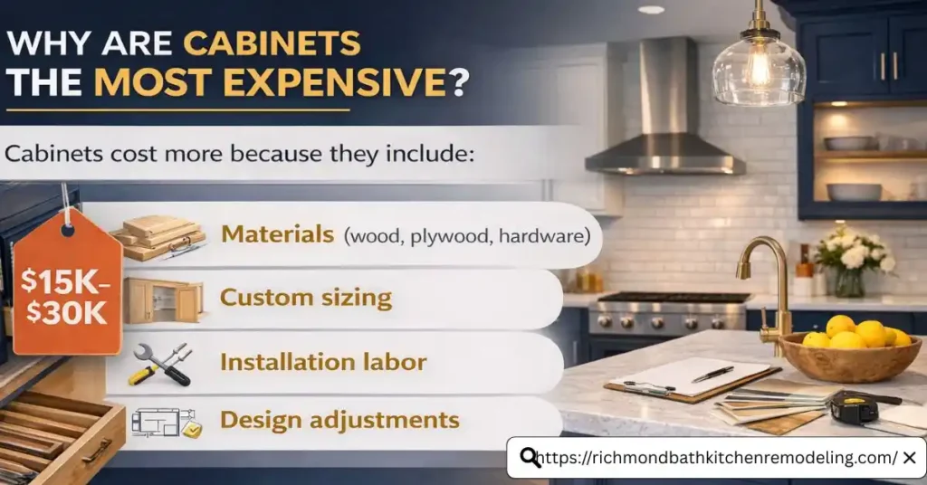 What is the most expensive part of a kitchen remodel