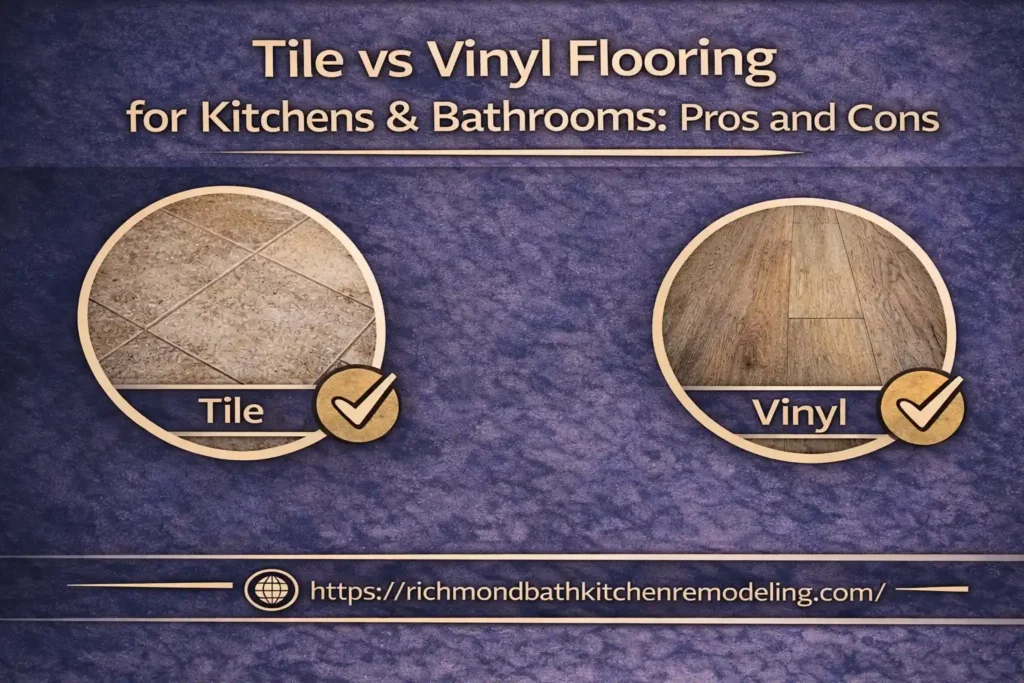 Tile vs Vinyl Flooring for Kitchen & Bathroom: Pros and Cons