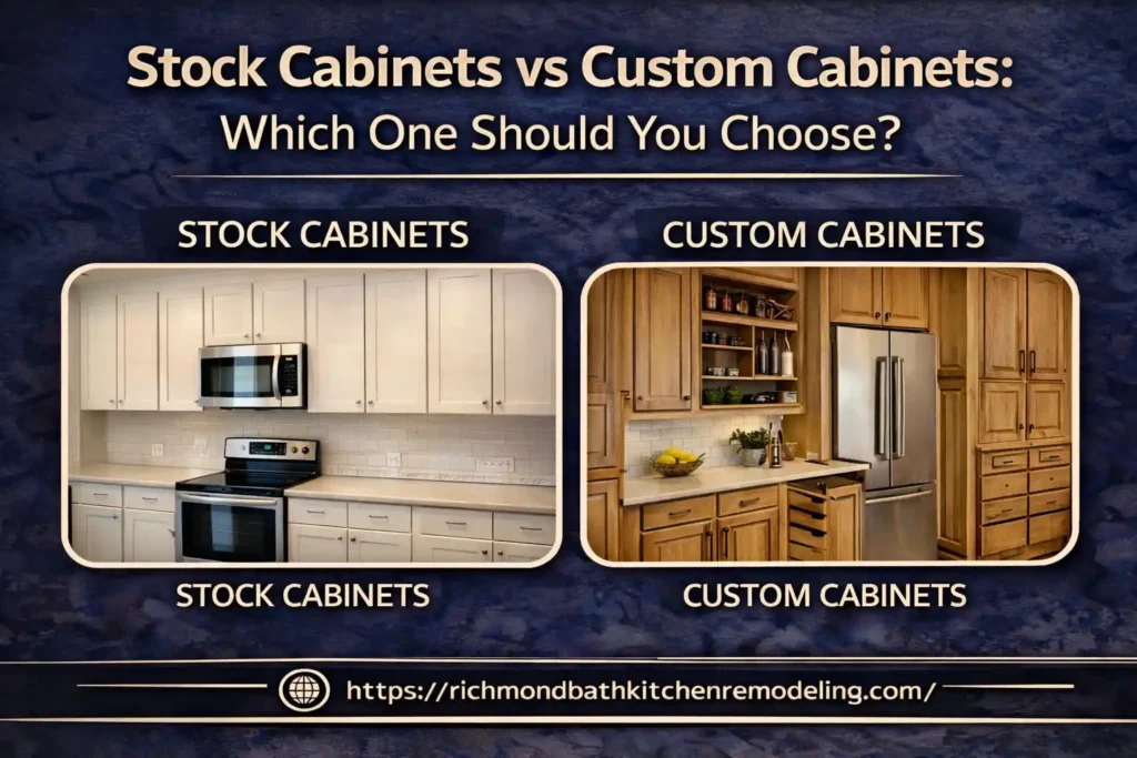 Stock vs custom cabinets comparison