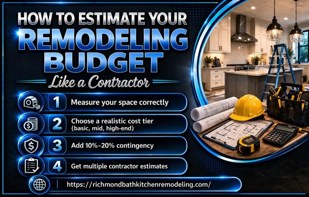 How to Estimate Your Remodeling Budget Like a Contractor